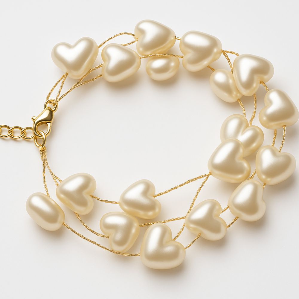 Baroque Pearl Heart Bracelet